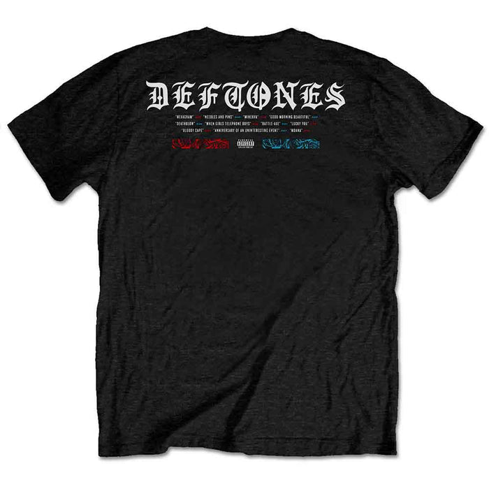 Deftones Static Skull Black Large Unisex T-Shirt