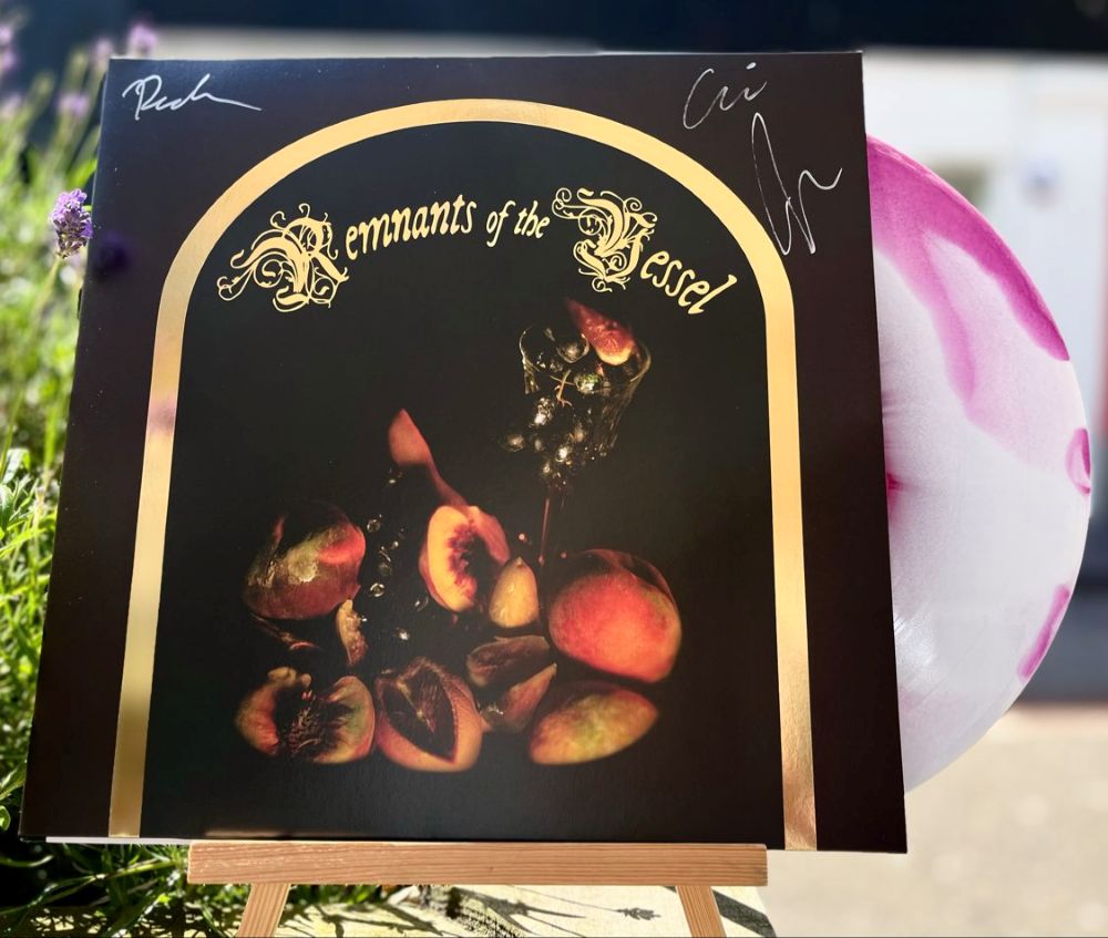 Faetooth Remnants Of The Vessel Vinyl LP *SIGNED* Magenta & White Inks ...