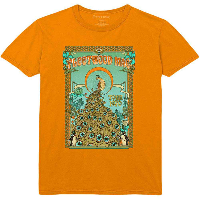 Fleetwood Mac Peacock Orange X-Large T-Shirt