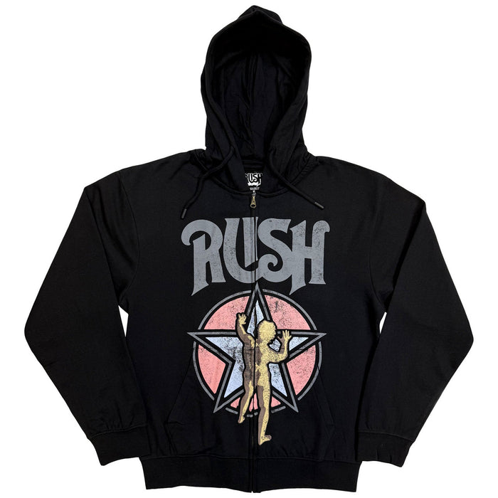 Rush Starman Black Large Zipped Hoodie