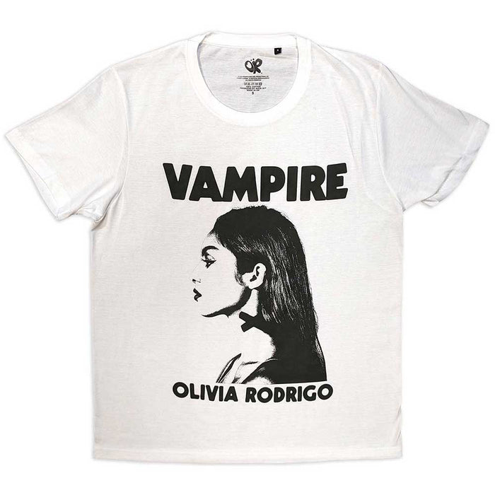 Olivia Rodrigo Vampire White X-Large Unisex T-Shirt