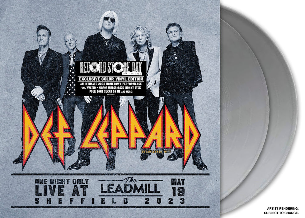 Def Leppard Live At Leadmill Vinyl LP Silver Colour RSD 2024