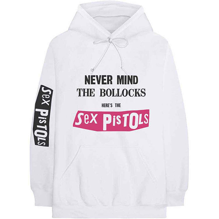 The Sex Pistols Never Mind The Bollocks White Medium Hoodie