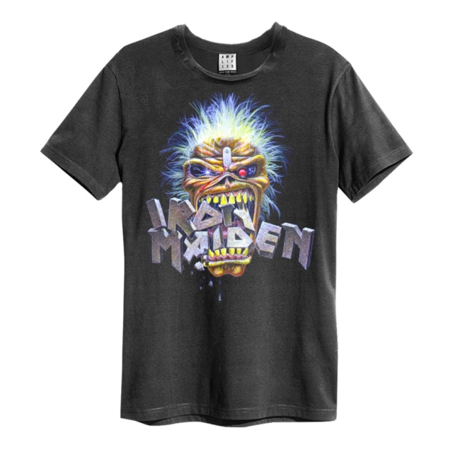 Iron Maiden Chomp Amplified Charcoal Small Unisex T-Shirt