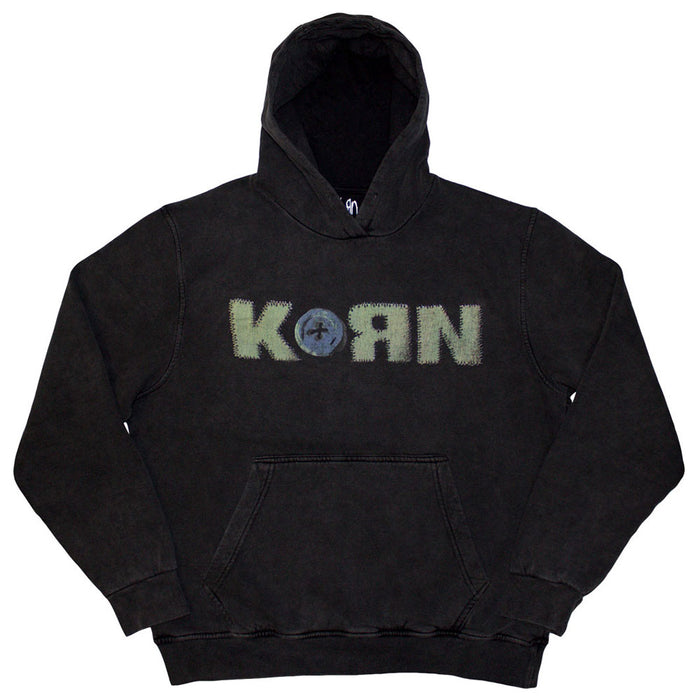 Korn Doll Issues Stone Wash Charcoal Grey Small Hoodie