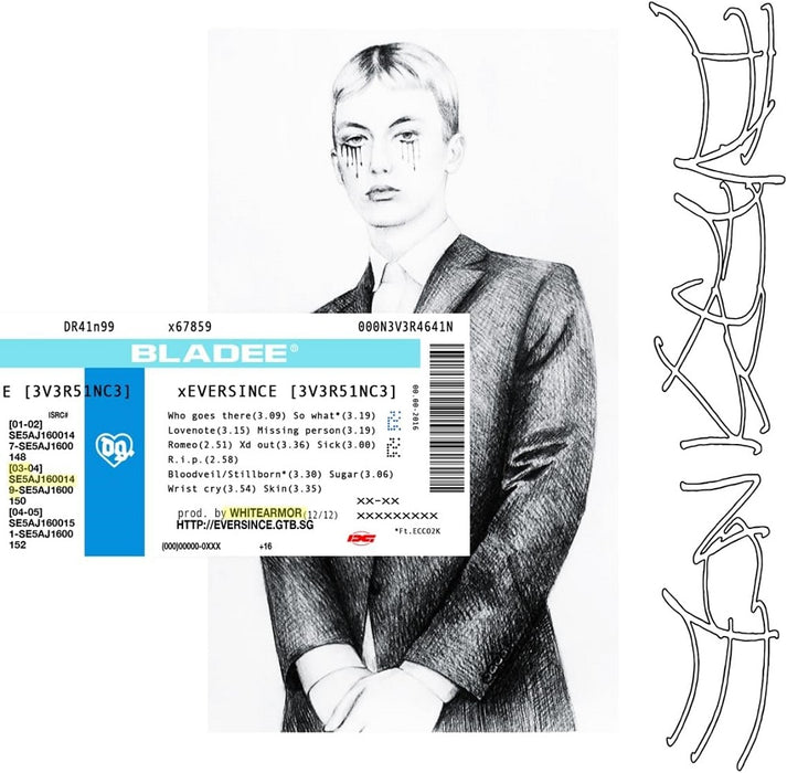 Bladee Eversince Vinyl LP White Colour 2023