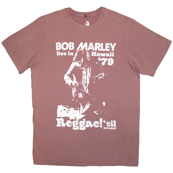Bob Marley Stone Wash Hawaii Kashmir Red XX-Large T-Shirt