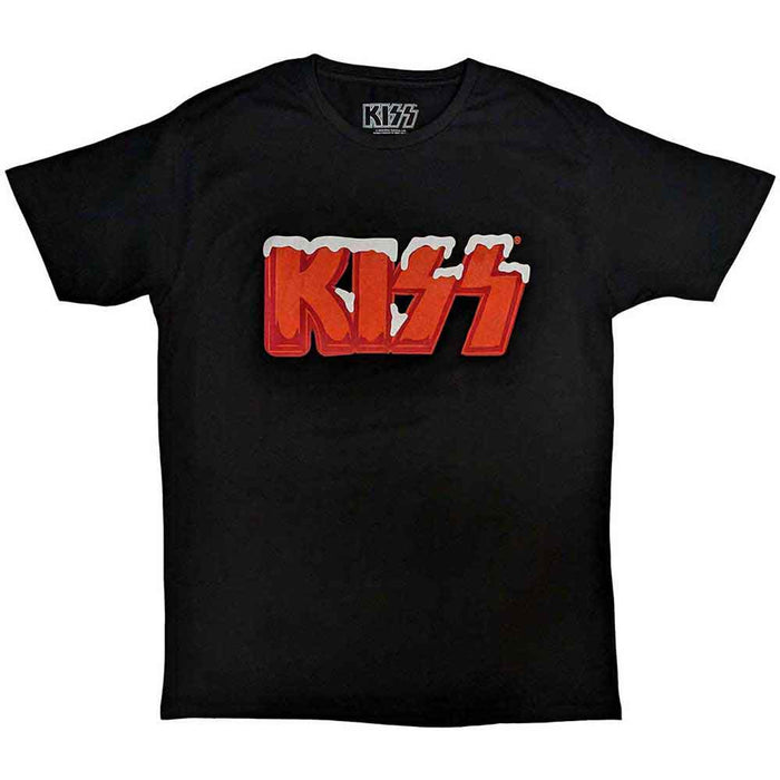 KISS Holiday Logo Black Large T-Shirt