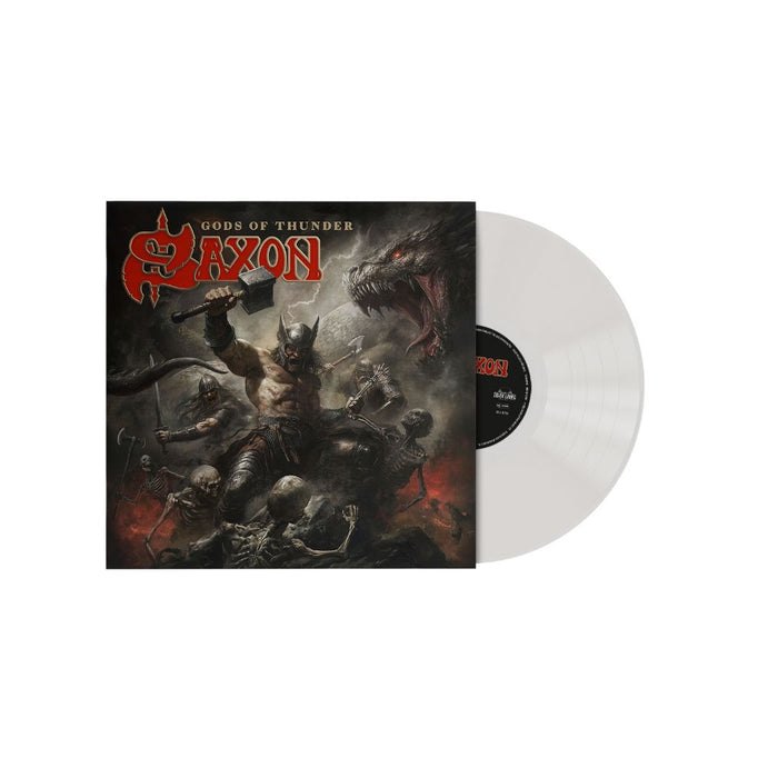 Saxon Gods of Thunder Vinyl LP Indies Transparent Ghost Colour Due Out 22/01/27
