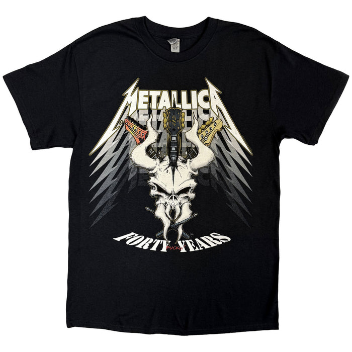 Metallica 40th Anniversary Forty Years Black XX-Large T-Shirt