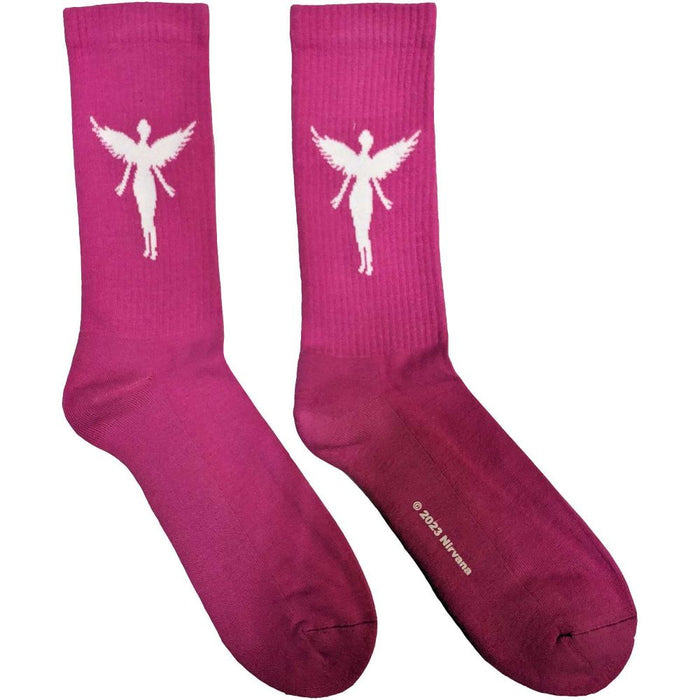 Nirvana Unisex Ankle Socks: In Utero White Angel (Uk Size 7 - 11)