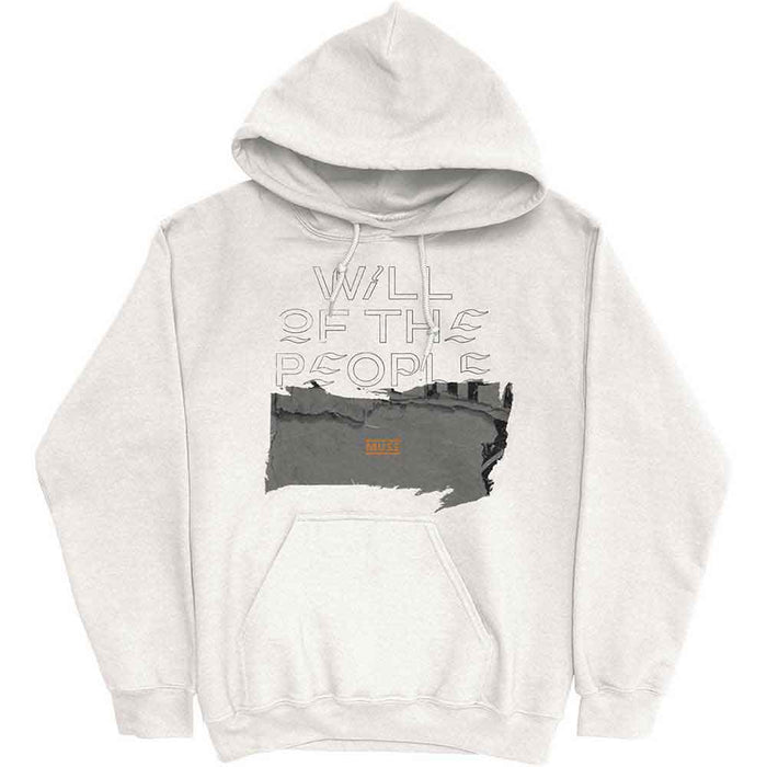 Muse Will Of The People White X-Large Hoodie