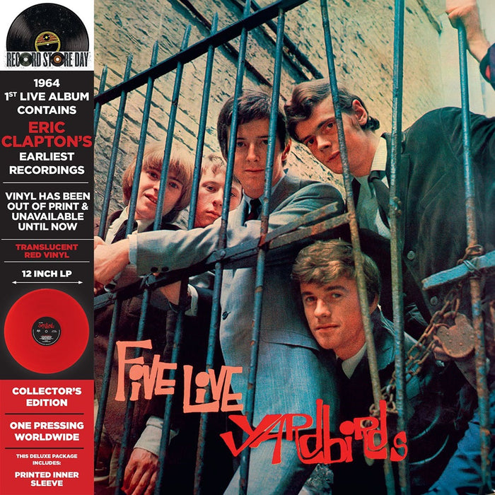 The Yardbirds 5 Live Vinyl LP Translucent Red Colour RSD 2024