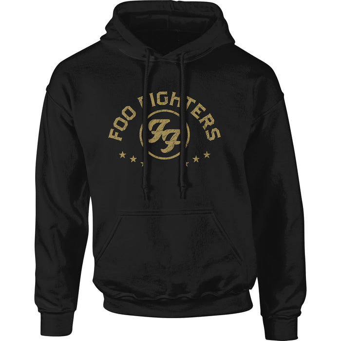 Foo Fighters Arched Stars Black Large Unisex Hoodie