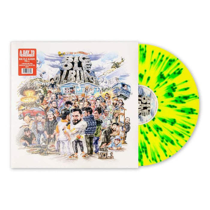 A Day To Remember Big Ole Album Vol. 1 Vinyl LP Highlighter Splatter Neon Green Colour 2025