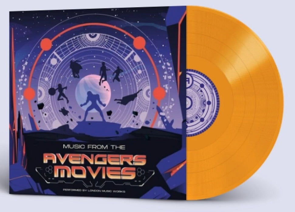 London Music Works Music From The Avengers Movie Vinyl LP Orange Colour 2023