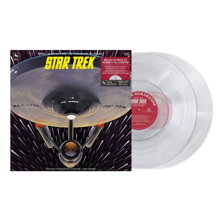 Fred Steiner & The Royal Philharmonic Orchestra Star Trek: Music Adapted from the Paramount TV Series Vinyl LP Translucent Clear Colour 2025