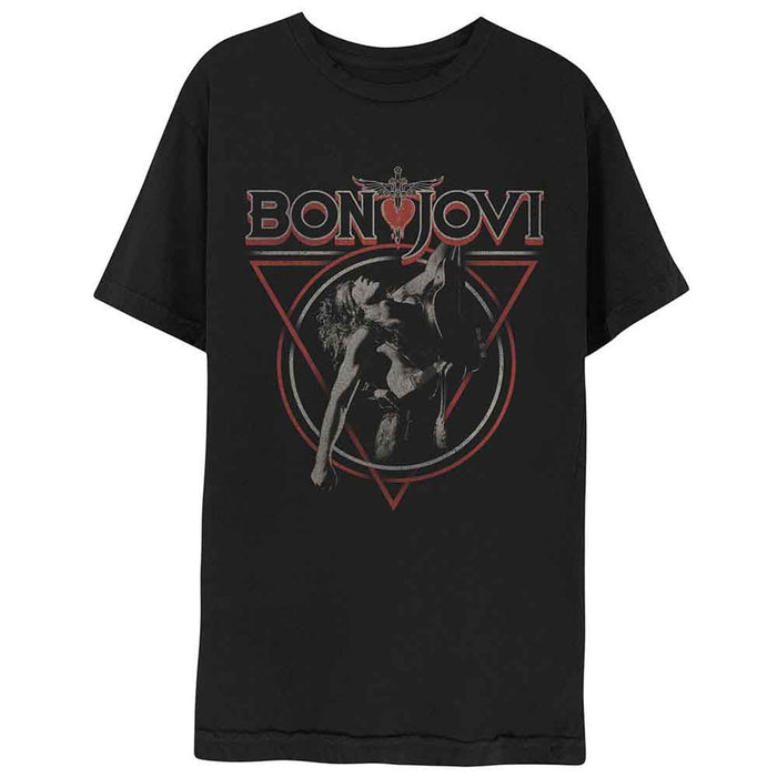 Bon Jovi Triangle Black Small T-Shirt