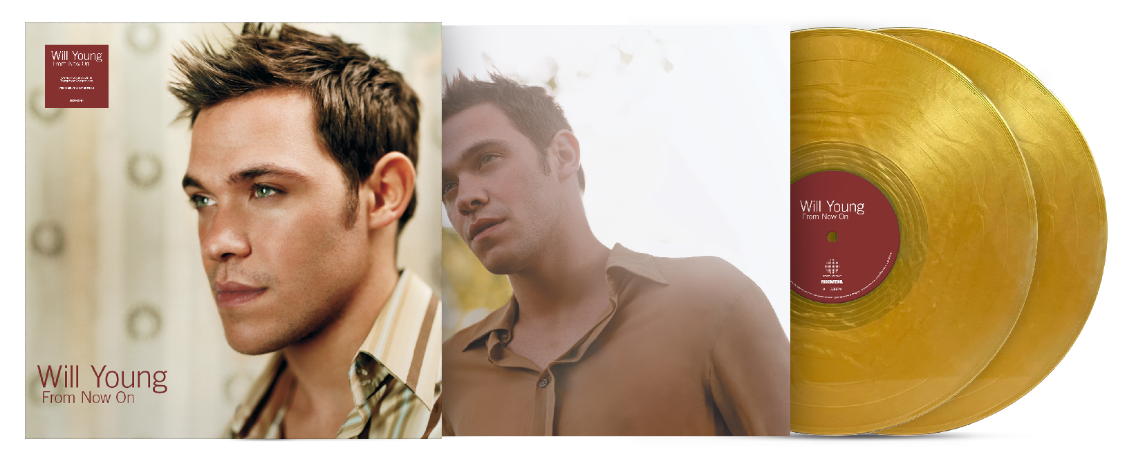 Will Young From Now On Vinyl LP Transparent Gold Colour Due Out 27/11/26