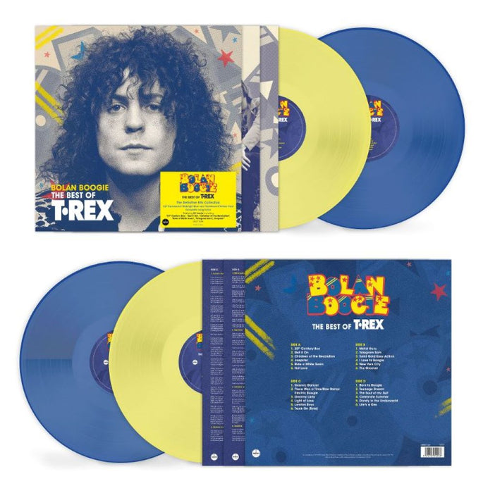 T. REX T. Rex: Bolan Boogie Vinyl LP Blue & Yellow Colour 2024