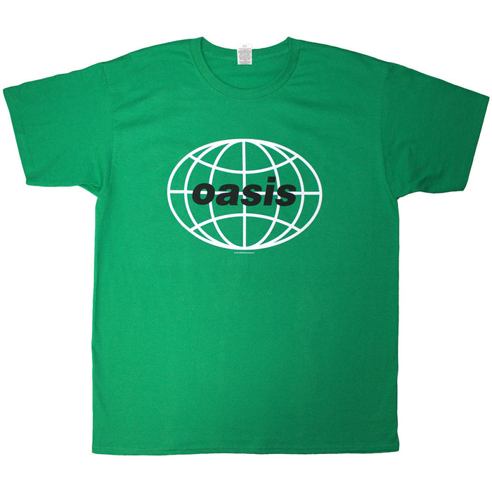 Oasis 1998 World Tour Mexico City Green Medium T-Shirt