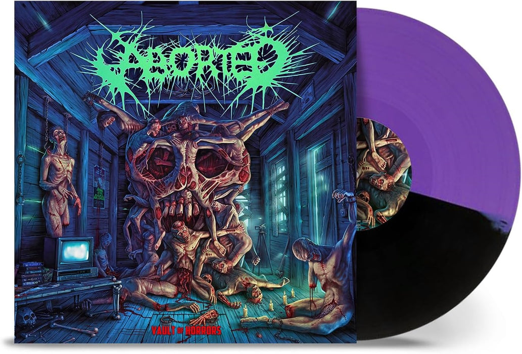 Aborted Vault Of Horrors Vinyl LP Purple & Black Split Colour 2024