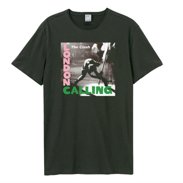 The Clash London Calling Amplified Charcoal Small Unisex T-Shirt