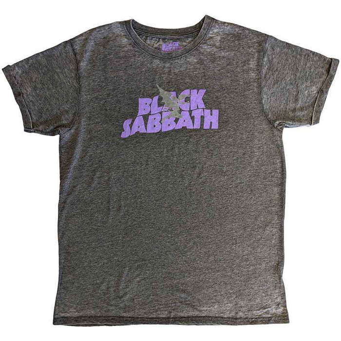 Black Sabbath Burnout Charcoal Grey Small T-Shirt