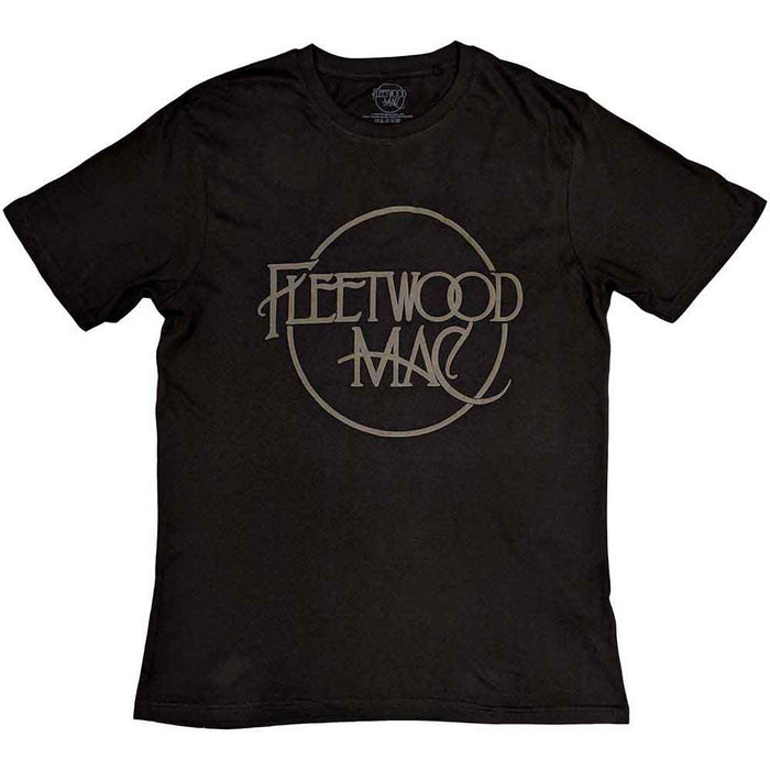 Fleetwood Mac Classic Logo Hi-Build Black Large T-Shirt