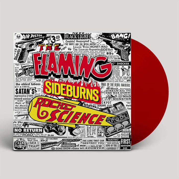 The Flaming Sideburns Rocket Science (Original Artyfacts From The Psychedelic Era 1996-1999) Vinyl LP Transparent Red Colour 2024