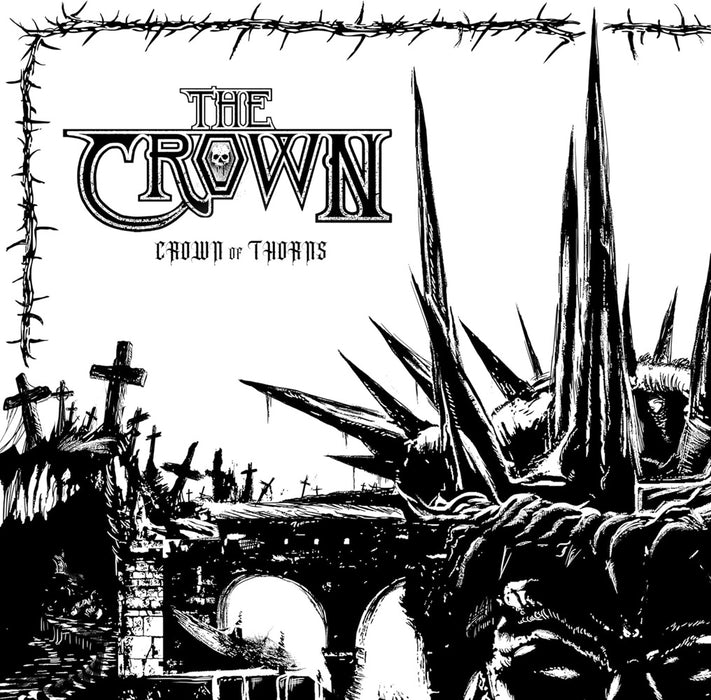 The Crown Crown Of Thorns Vinyl LP Black & White Marbled Colour 2024