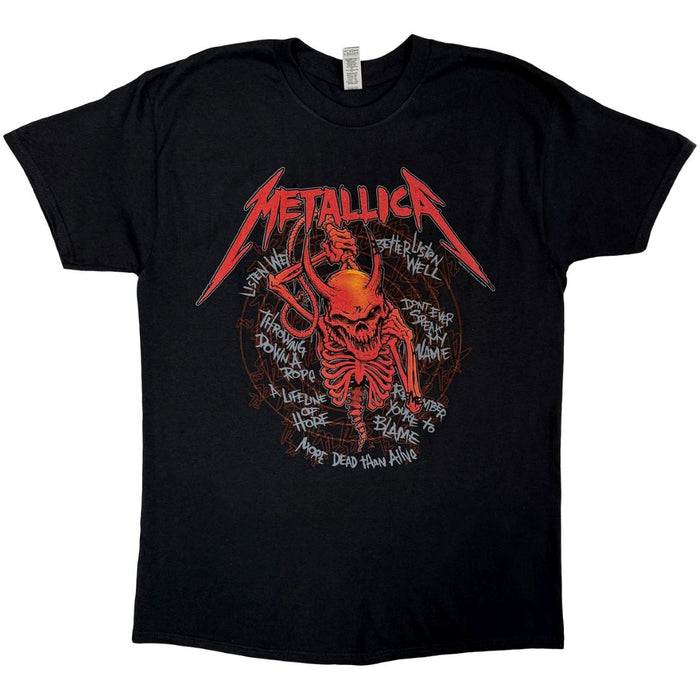 Metallica Skull Screaming 72 Seasons Guitar Black Large T-Shirt