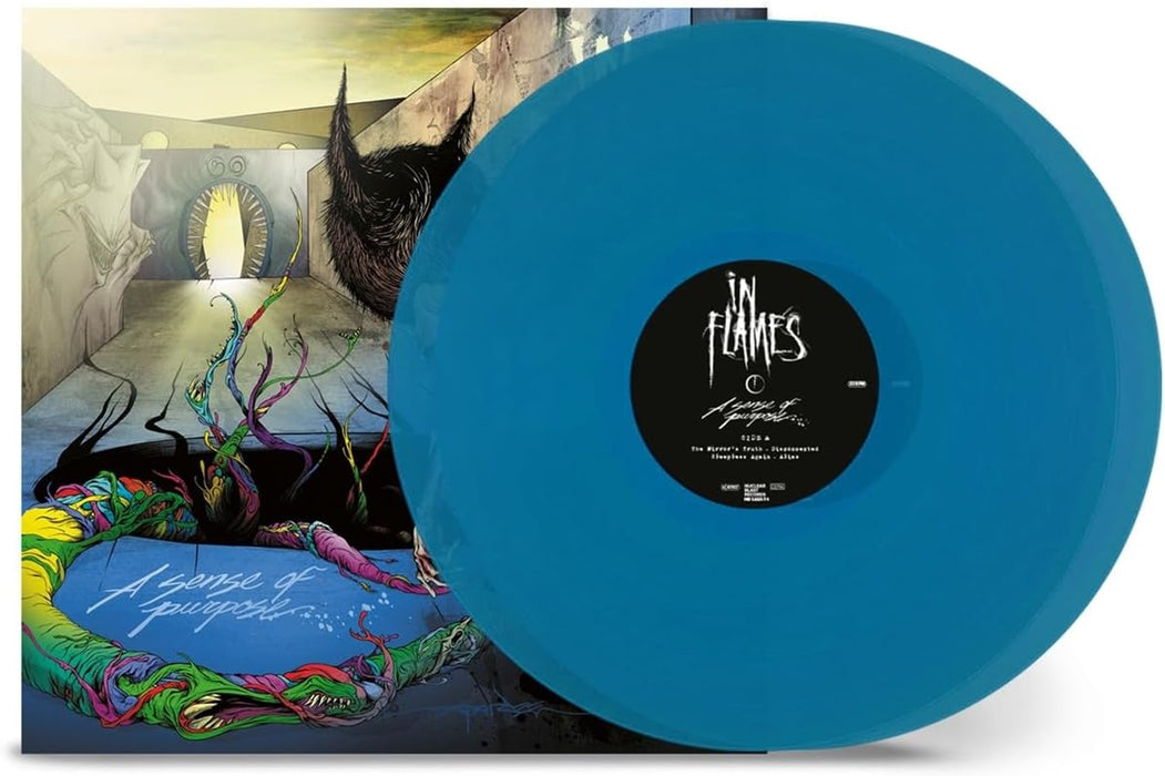 In Flames A Sense Of Purpose + The Mirror's Truth Vinyl LP Transparent Ocean Blue Colour 2023