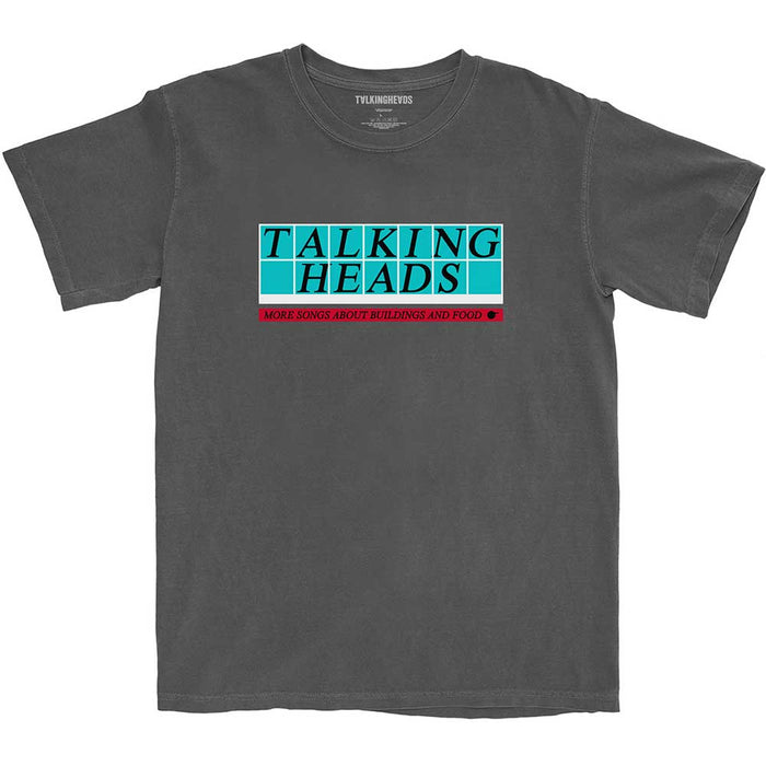 Talking Heads Tiled Logo Charcoal Grey XX-Large T-Shirt