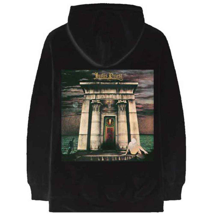 Judas Priest Sin After Sin Logo & Album Cover Black Medium Hoodie