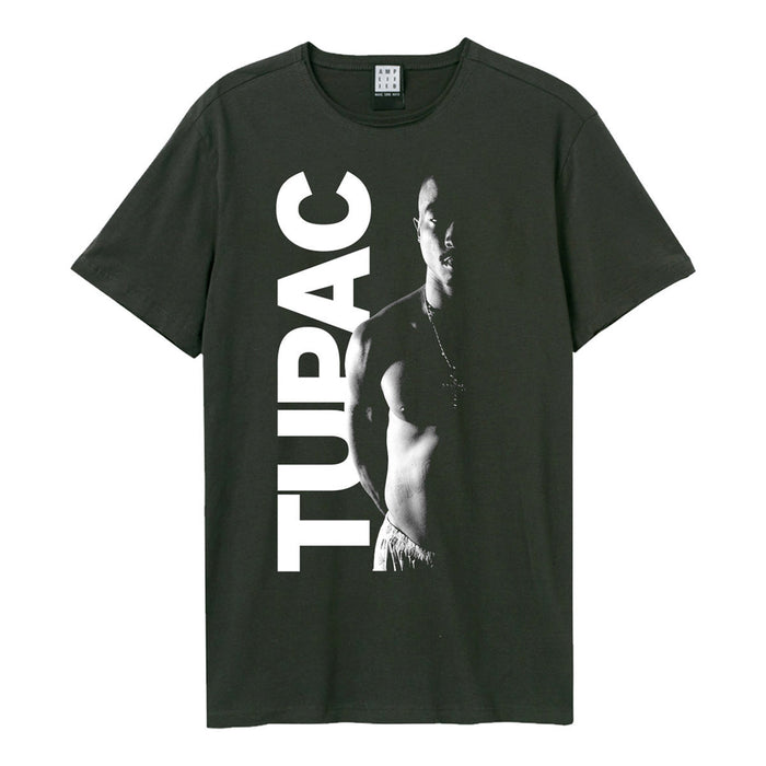 Tupak Shakur Tupac Amplified Vintage Charcoal Large Unisex T-Shirt