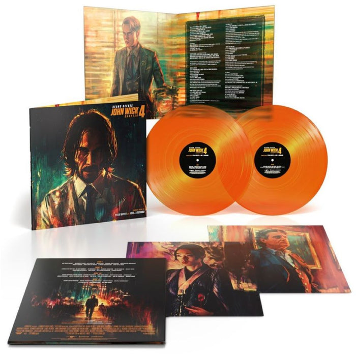 Tyler Bates | Joel J Richard John Wick Chapter 4 Vinyl LP Transparent Orange Colour 2023