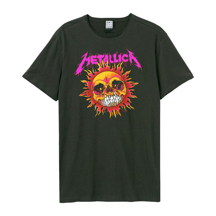 Metallica Neon Sun Tour Amplified Charcoal Medium Unisex T-Shirt