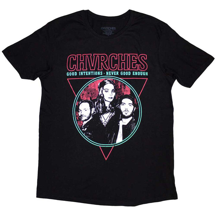 Chvrches Good Intentions Black Large Unisex T-Shirt