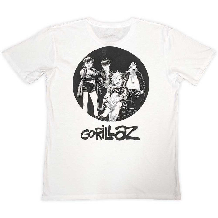 Gorillaz Song Machine Brush Logo White X-Large T-Shirt
