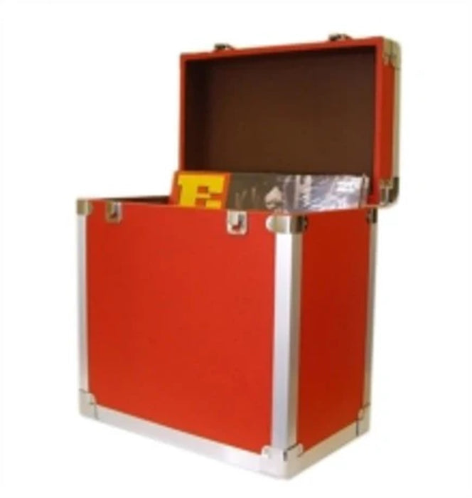 Record Storage Carry Case Red