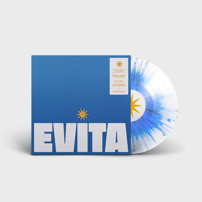 Andrew Lloyd Webber EVITA Vinyl LP Blue and White Splatter Colour 2025