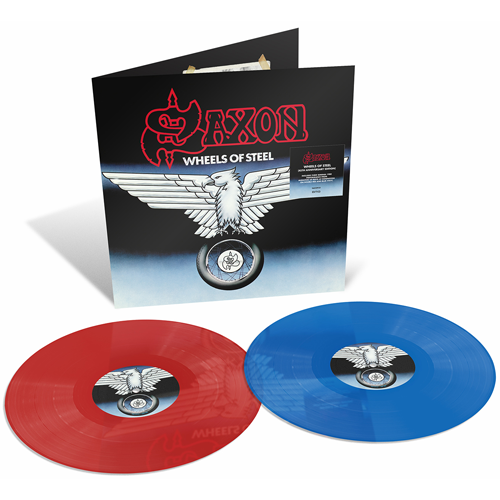 Saxon Wheels Of Steel Vinyl LP Red and Blue Colour RSD 2025