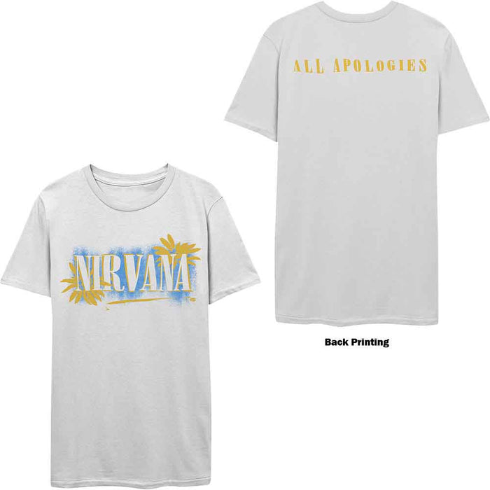 Nirvana All Apologies White Small T-Shirt