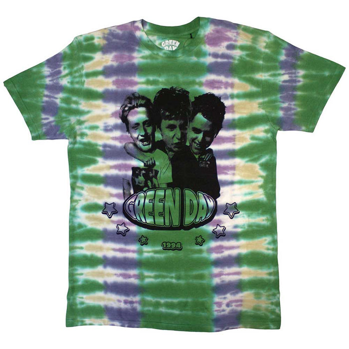 Green Day Trio Green Dip-Dye Wash X-Large Unisex T-Shirt