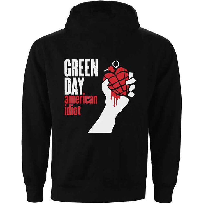 Green Day American Idiot Large Zipped Hoodie