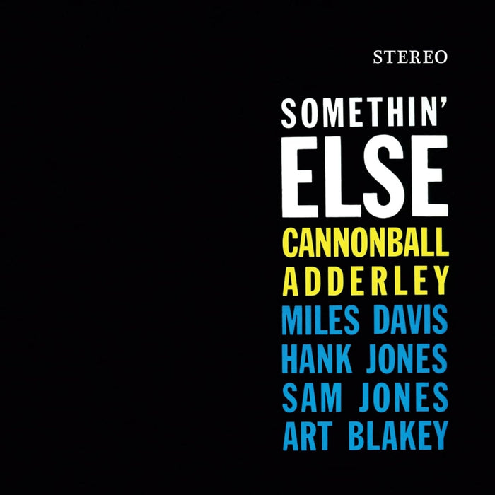 Cannonball Adderley Somthin' Else Vinyl LP Crystal Clear Colour