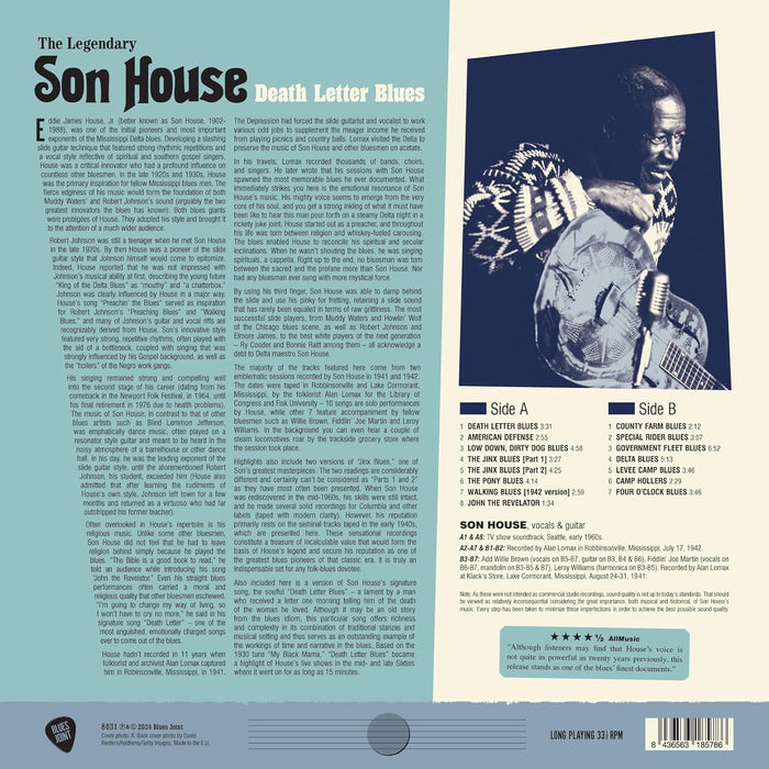 Son House Death Letter Blues Vinyl LP 2024