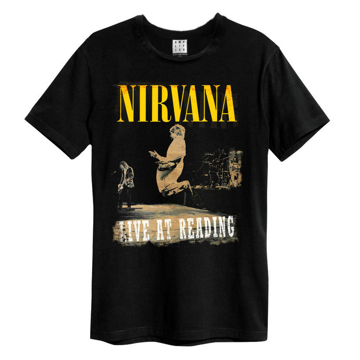 Nirvana Live At Reading Amplified Black Large Unisex T-Shirt