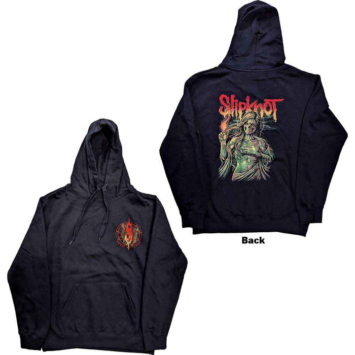 Slipknot Burn Me Away Navy X-Large Hoodie